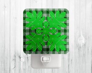 Night Light • Green Palaka • Ulu Quilt