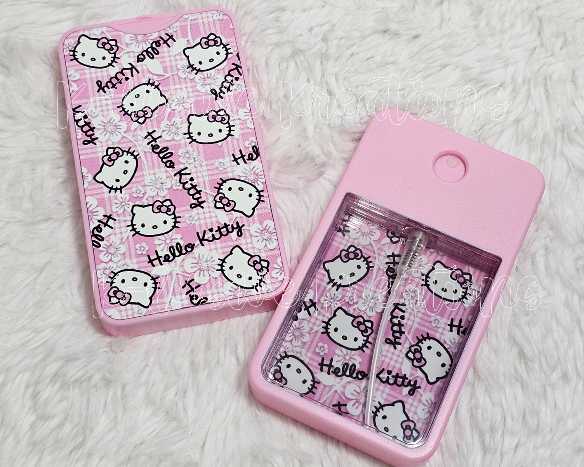 Spray Holder • Unfilled • Gift • Kawaii Kitty Pink Palaka